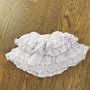 LoveShackFancy Lilac Embroidered Skirt size 4-5